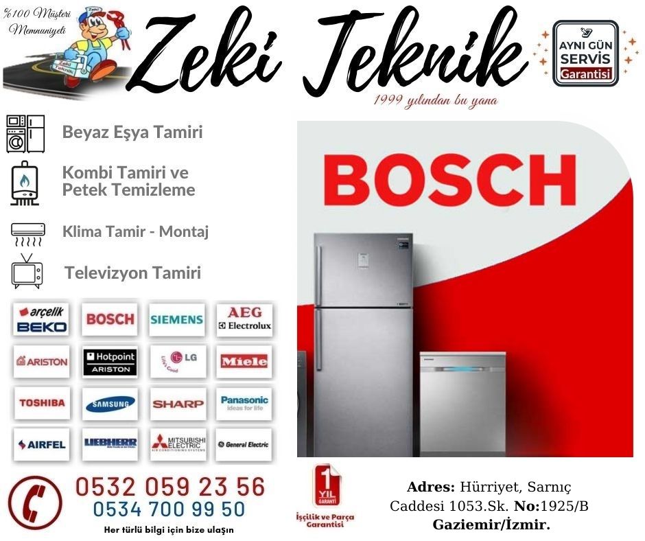 Sarnıç Bosch Beyaz Eşya Servisi